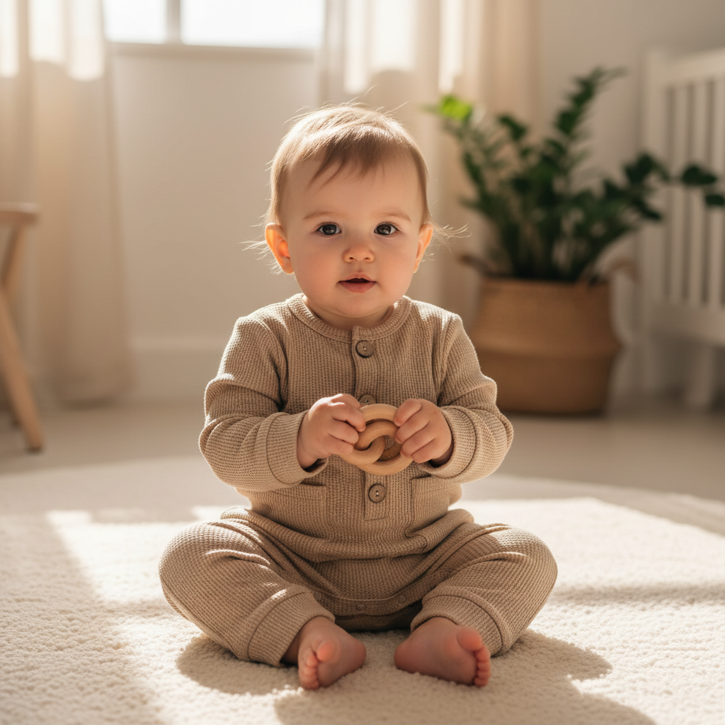 The Gentle Waffle Romper